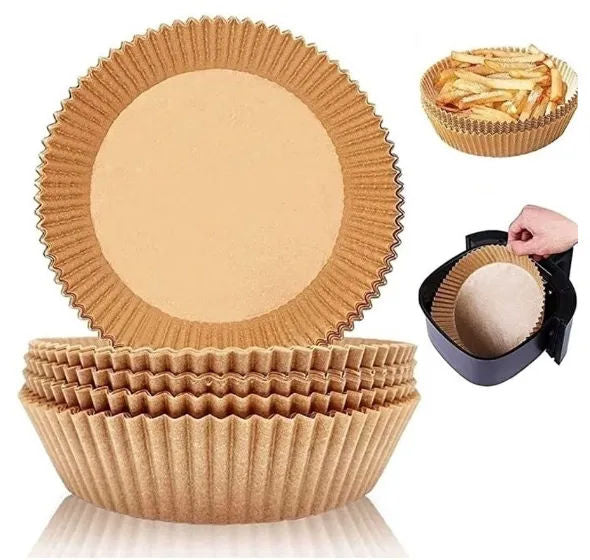 Forma Redonda De Papel Descartável para Air Fryer